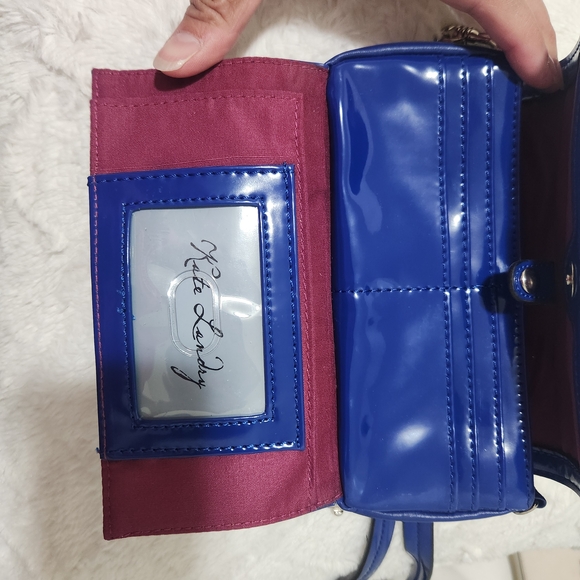 Kate Landry Blue Women's Crossbody Cellphone Size Bag - Picture 10 of 10